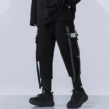 11 BYBB IR TUMŠS Techwear Lentes Kravas Bikses Man Hip Hop Taktiskās Funkcijas Bikses Streetwear Harajuku Joggers Vīriešu Bikses 2021