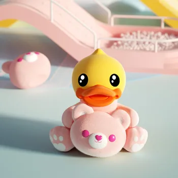 B. Pīļu Blind Kaste Rotaļlietām Cute Maz Dzeltenā Pīle Puse Attēls, Anime Rīcības Guess Soma Pārsteigums PVC Modelis Meitenēm Dzimšanas dienas Dāvana