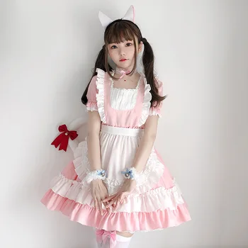 Pink Cat Istabene Kostīms Lolita Maiga Meitene Kleitu Lolita Meitene Vienādu Cosplay Anime Lomu Spēlēt gothic lolita kawaii apģērbi