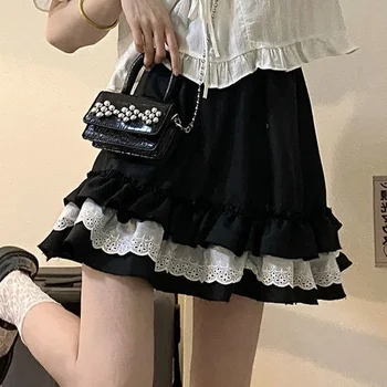 Sievietēm Komplekti Harajuku Kawaii Apgriezts Top Mini Kroku Svārki JK Studentiem 2 Gabali Apģērbs Preppy Stils Vasaras Sieviešu Vintage Jauki