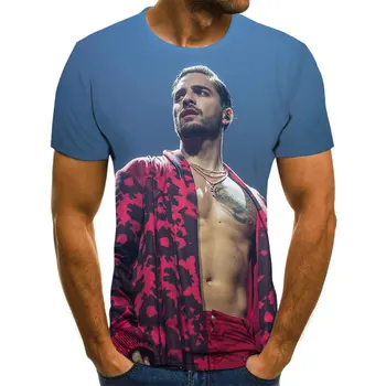 Maluma Hawai 3D Druka, T-krekls Maluma Gadījuma Streetwear T-kreklu apdruka Vīriešu Sieviešu Hawai Logo Senpai Atdzist Dāmas t-veida Topi