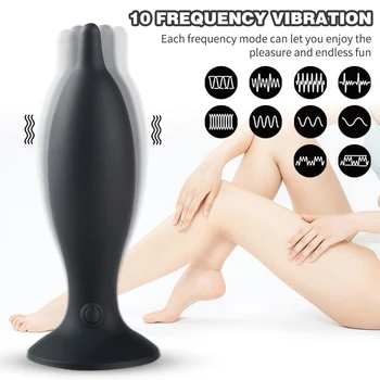 Tālvadības pults Anālais Plug Vibrators Butt Plug ar Spēcīgu piesūcekni Sieviešu Masturbator Prostatas Massager Seksa Rotaļlietas Pāris