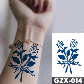 Sula, Tinte, Kas Ilgst Ūdensnecaurlaidīgus Pagaidu Tetovējumu Uzlīmes Rožu Ārējie Mīlestība Totem Tetovējumiem Ziediem Ragi Body Art Roku Viltus Tetovējums Sievietēm