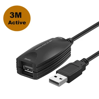 USB 3.0 pagarinātāja Vads 3M 5M 10 M 15 M Paplašinātāju ar Pastiprinātājs USB 3.0 Tipa Vīrietis, lai Sieviete pc klēpjdatoru