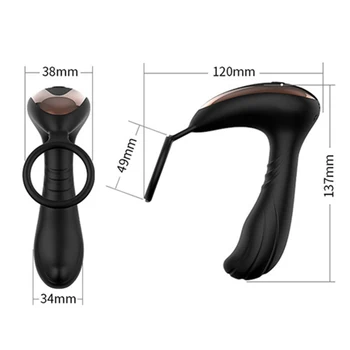 Handfree Bezvadu Kontroles Anālais Vibrators Paredzēts Vīriešiem, USB Uzlādējams Tūpļa Stimulators Seksa Rotaļlietas Silikona Butt Plug Prostatas massager