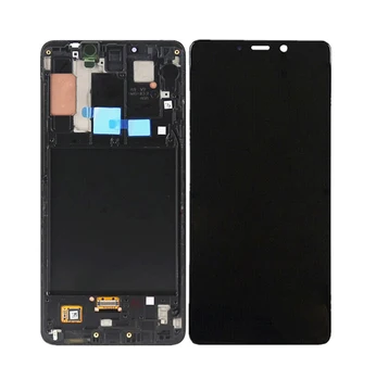 OLED LCD Samsung Galaxy A9 2018 A920 A920F SM-A920F/DS LCD Displejs, Touch Screen Digitizer Montāža Nomaiņa Ar Rāmi